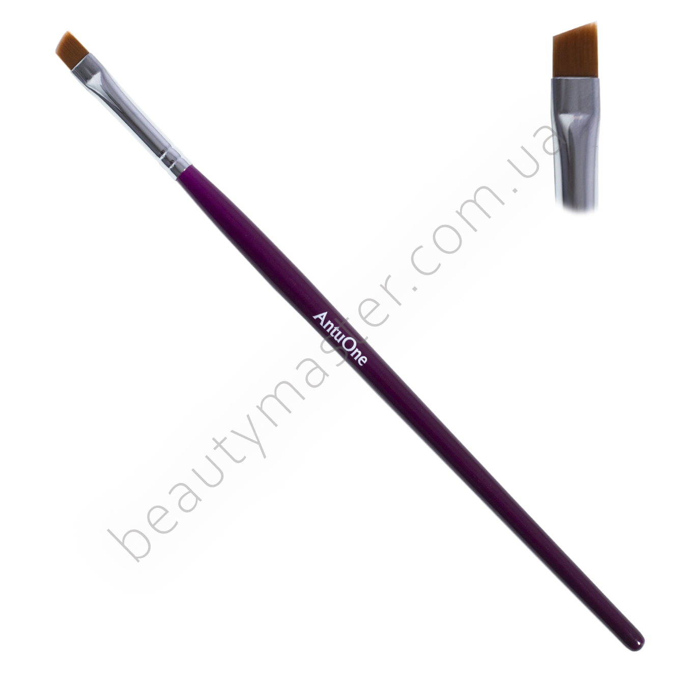 AntuOne Pincel para cejas, biselado plano, sintético