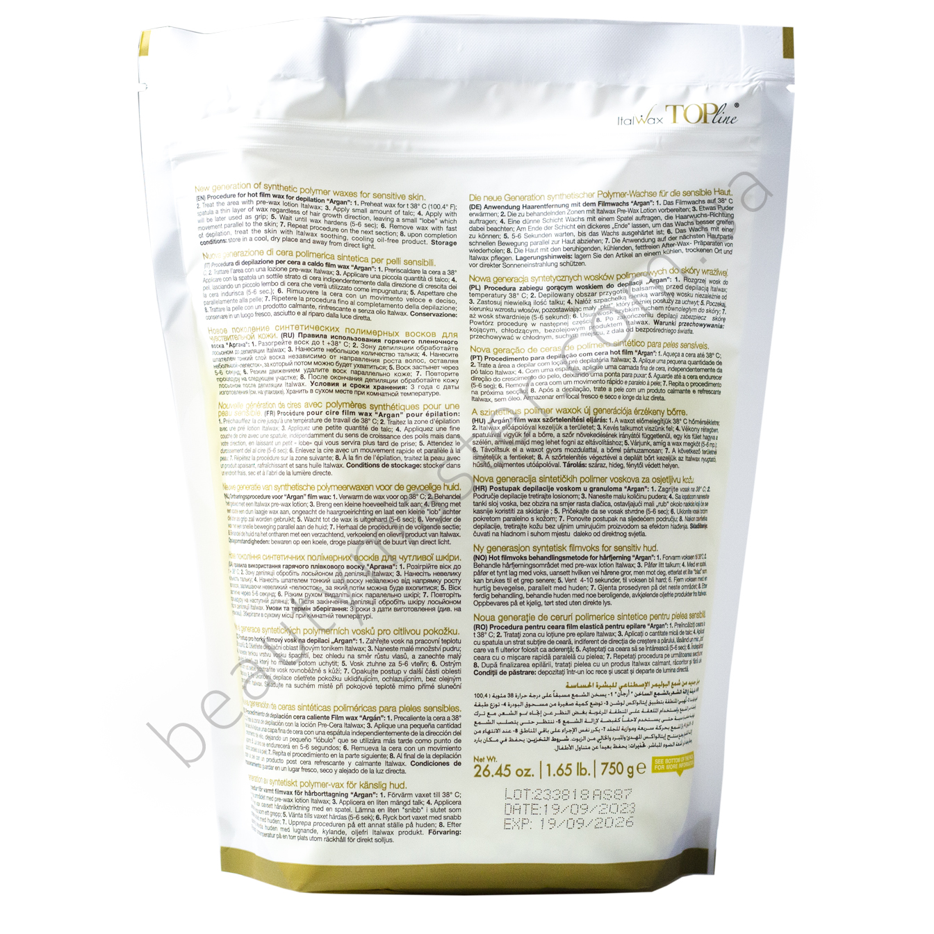 ItalWax Wax in granules TOP Formula Argan Argan 750 g