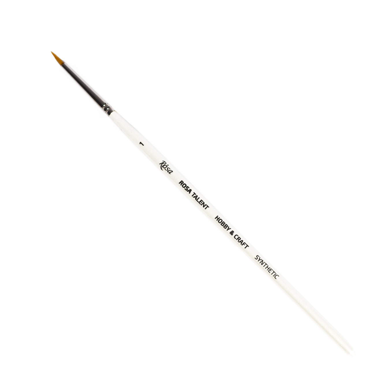 Rosa Hobby&Craft Пензель №1 круглий синтетика білий