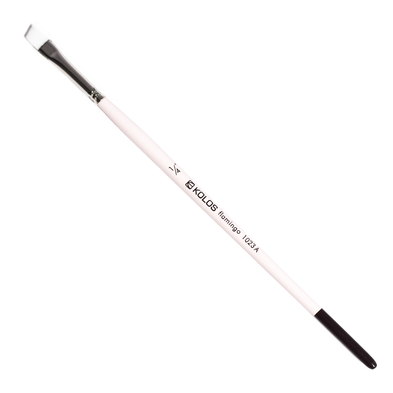 Kolos Brush No. 1/4 Flamingo beveled white synthetic 1023A