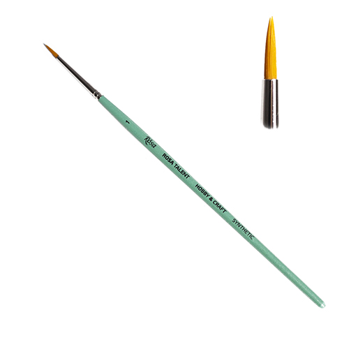 Rosa Hobby&Craft Round synthetic brush No. 1 mint
