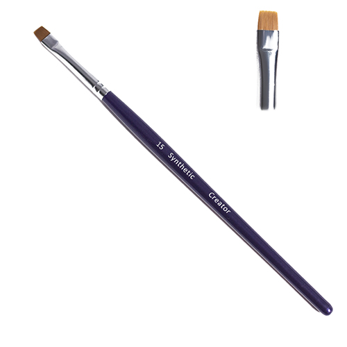 Pincel plano para cejas Creator Synthetic n.º 15