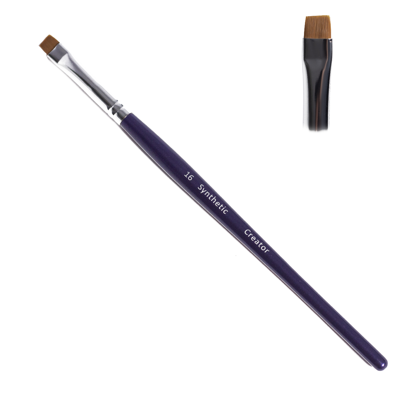 Creator Synthetic No. 16 flat eyebrow brush