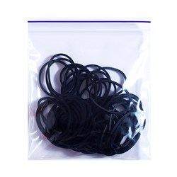 Black bandage elastic bands 50 pcs