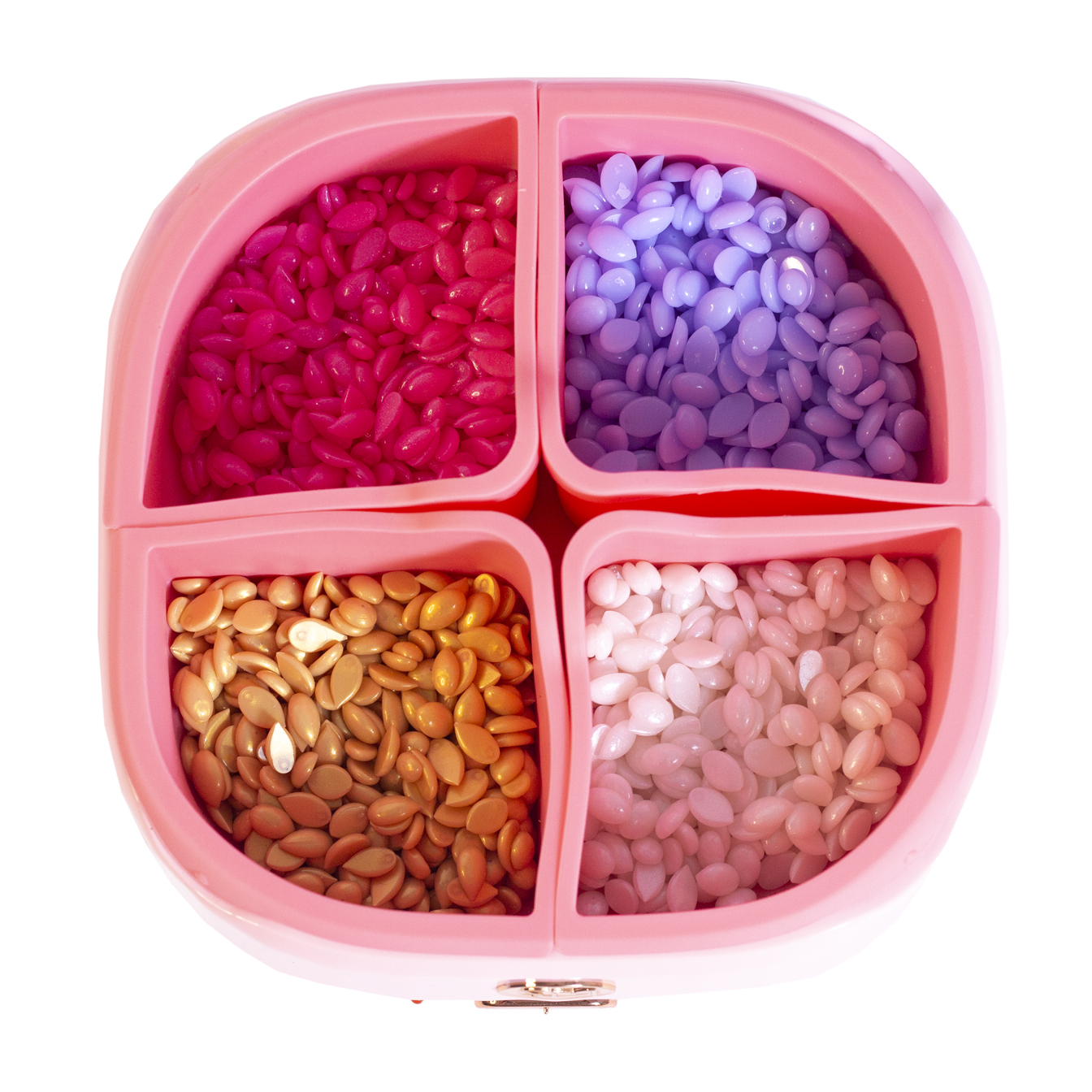 Fundidor de cera SM-5001A con 4 compartimentos de silicona, rosa
