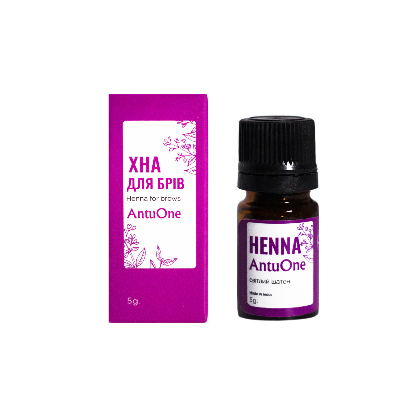 AntuOne хна світлий шатен (скло) 5 г