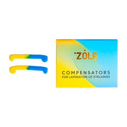 ZOLA Компенсаторы для ламинирования ресниц, желто-голубые