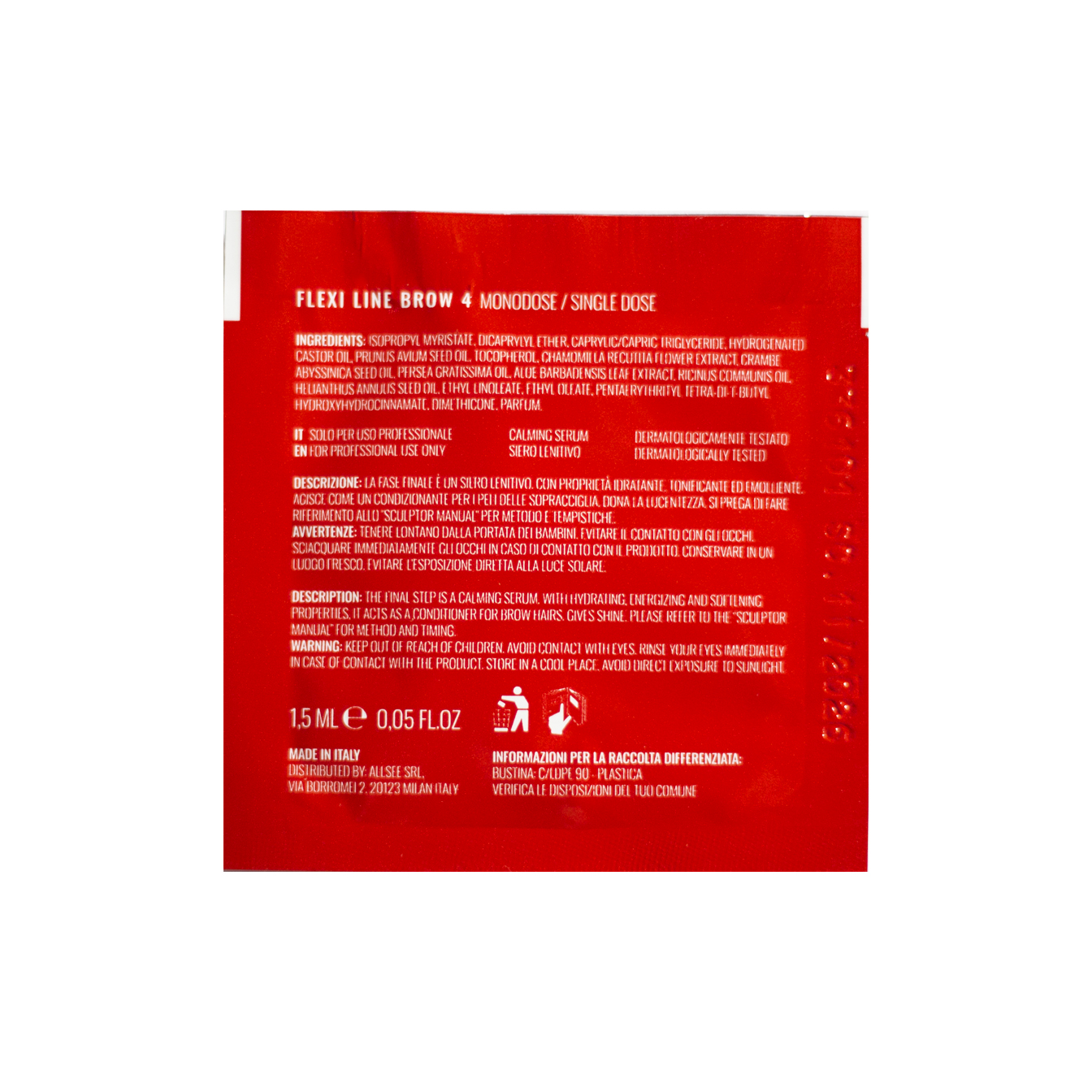 FLEXI LINE BROW CALMING №4 Soothing serum 1.5 ml