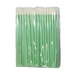 Macro cepillo aplicador para limpieza de pestañas 50 uds, verde
