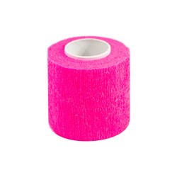 Różowa gumka mocująca bandaż