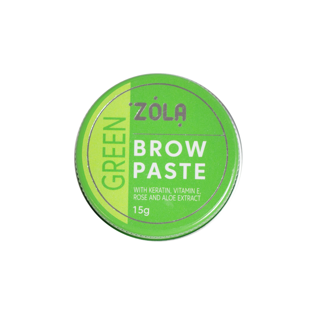 ZOLA Контурная паста для бровей зеленая