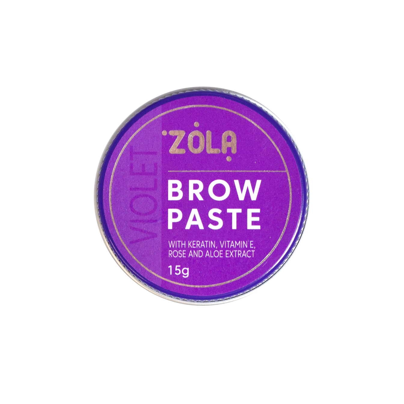 ZOLA Контурная паста для бровей фиолетовая