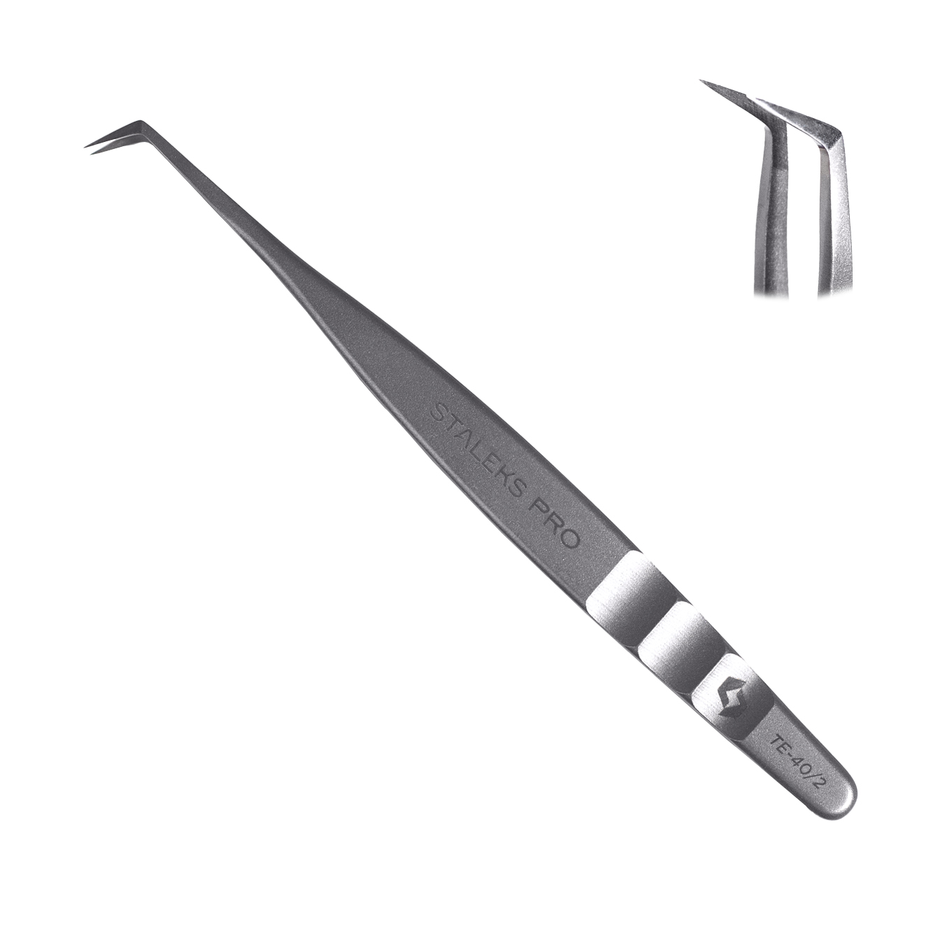 Пинцет проф. для ресниц EXPERT 40 TYPE 2 (L-образный, 70')