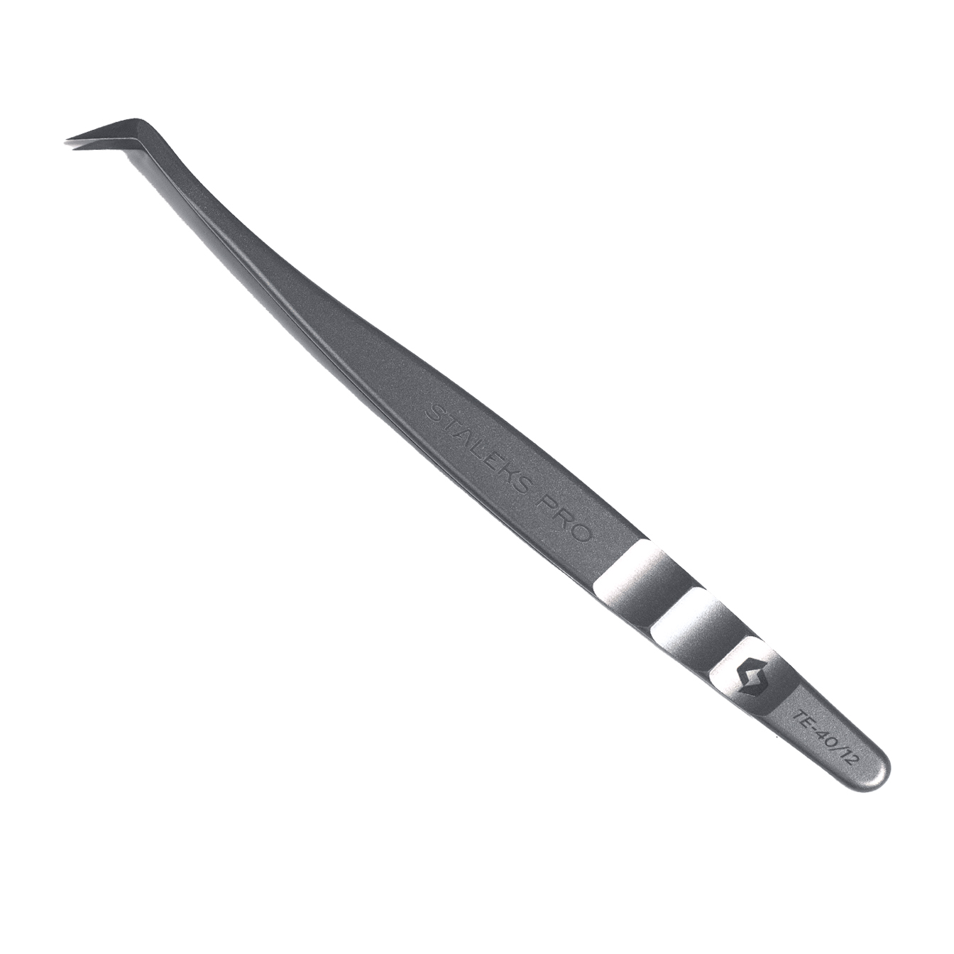 Пінцет професійний для вій EXPERT 40 TYPE 12 (чобіток, 65')