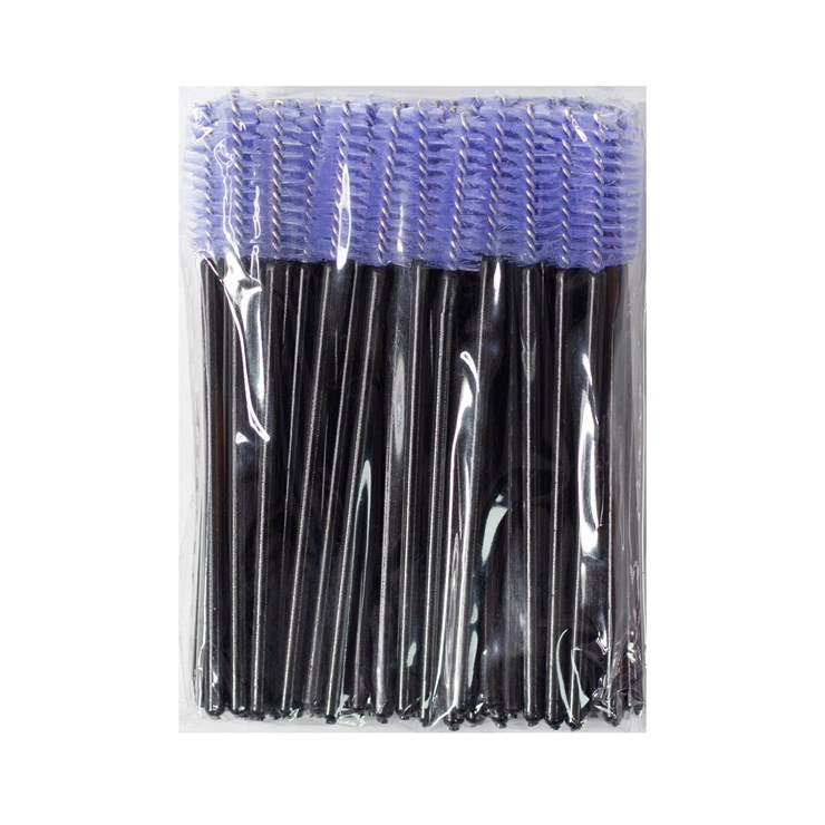 Cepillos de nylon, negro y lila, pack. 50 unidades
