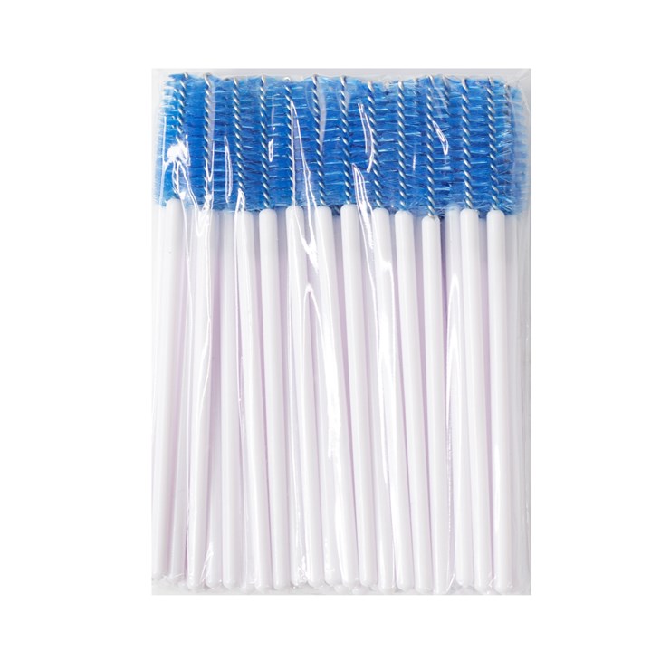 Cepillos de nylon, blanco-azul, pack. 50 unid.