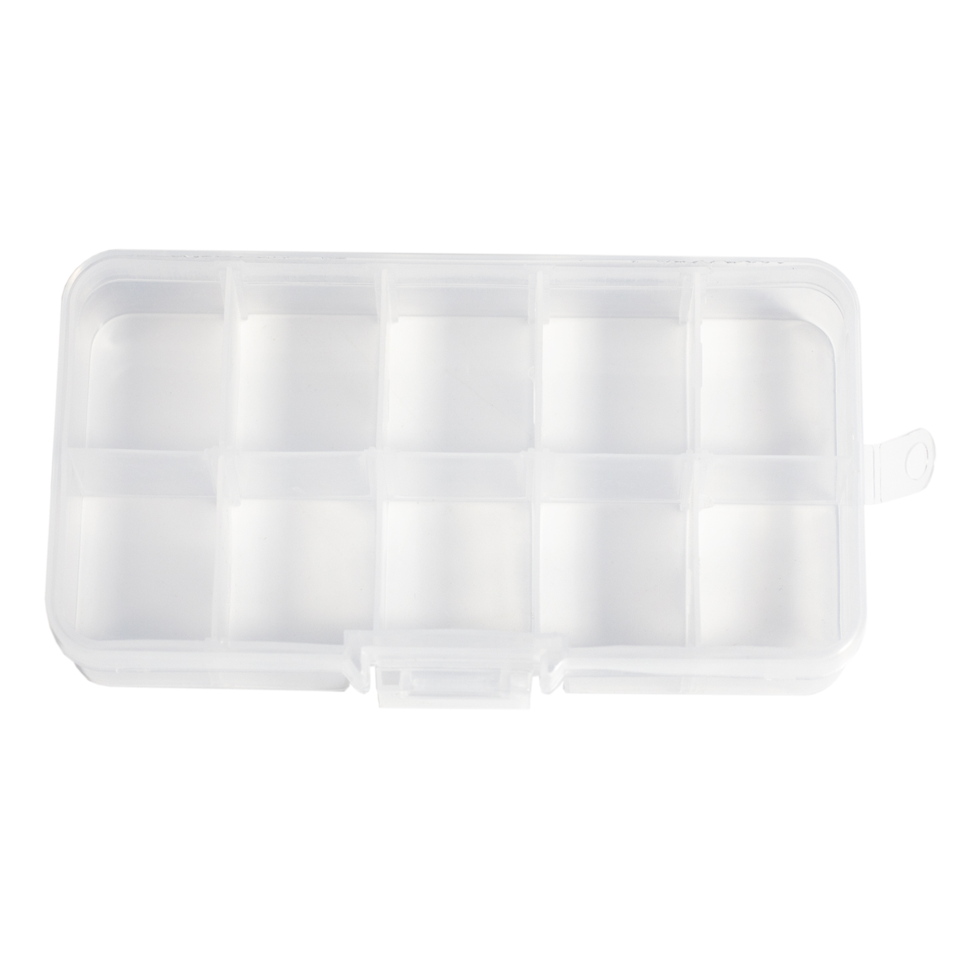 Organizer na rolki z 10 sekcjami, przezroczysty