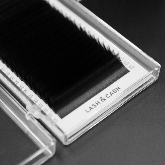 SCULPTOR LASH&CASH, black eyelashes, individual lengths, 28 lines (C; 0,10; 11)