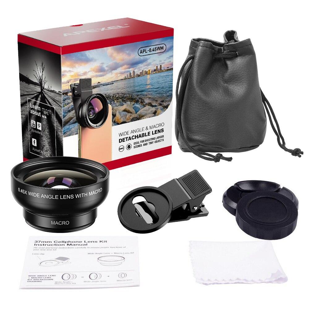 APEXEL Wide-angle macro lens for phone APL-0.45WM