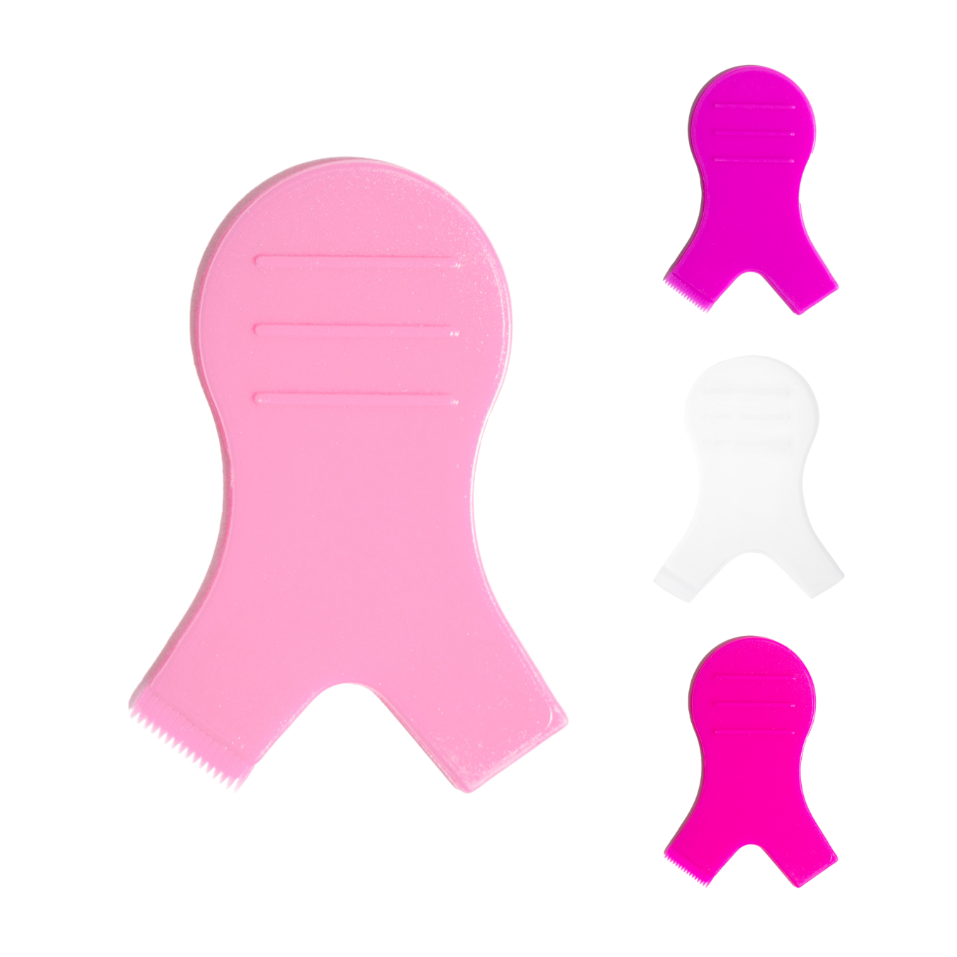 Pink curling applicator