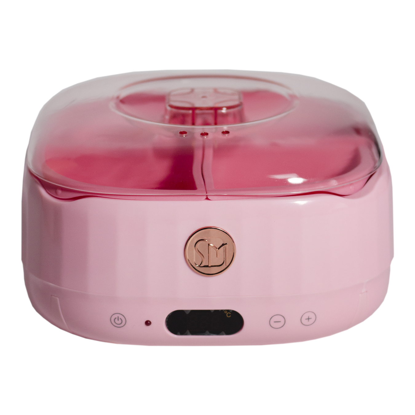 Воскоплав SM-5001A на 4 силиконовых отделения, с регулятором, розовый