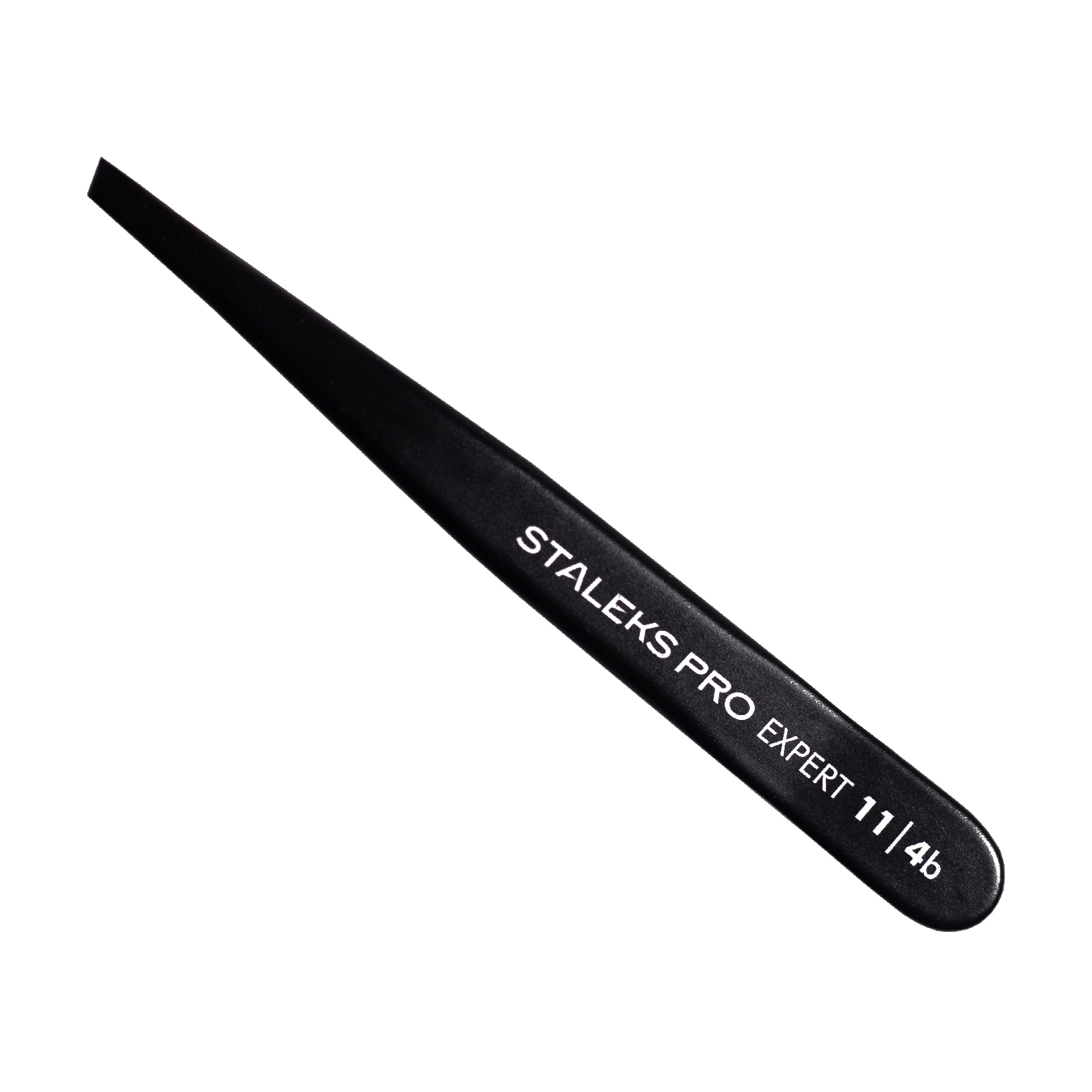 Staleks eyebrow tweezers Expert 11/4 beveled, black