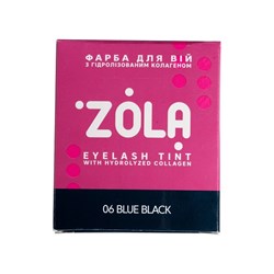 ZOLA Brow Paint 06 azul negro en bolsita con oxidante 5 ml