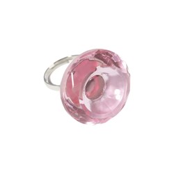 Кольцо глубокое для клея, пигмента, хны, краски, хрустальное розовое