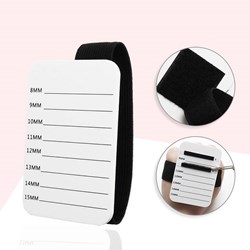 Eyelash extension palette, on hand, on rubber band, 8 lines (7-14mm)