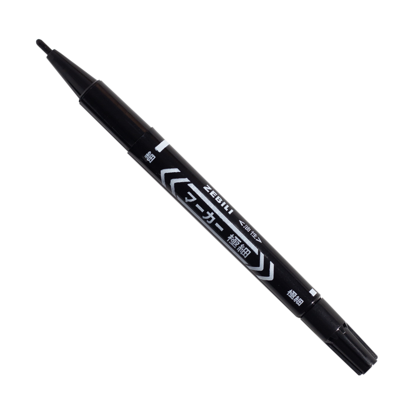 Маркер черный двухсторонний Zebifa