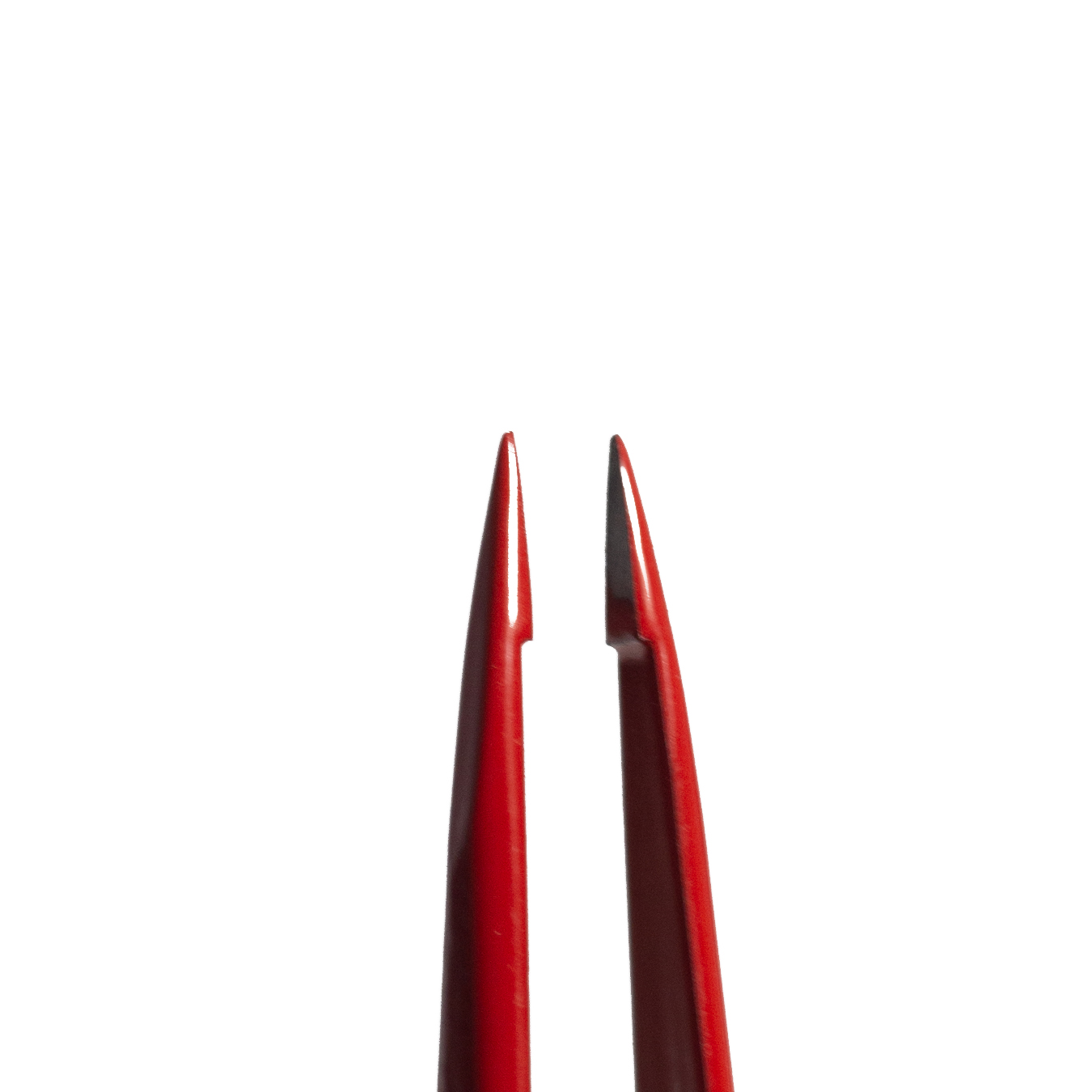 Staleks пинцет для бровей Expert 11/5 точечный красный