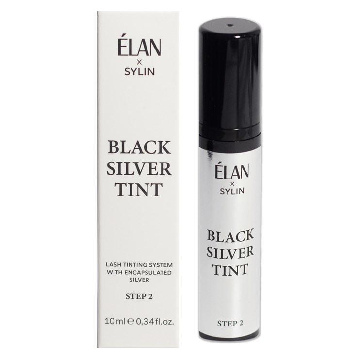 ELAN Система окрашивания с инкапсулированным серебром «BLACK SILVER TINT» Средство 2