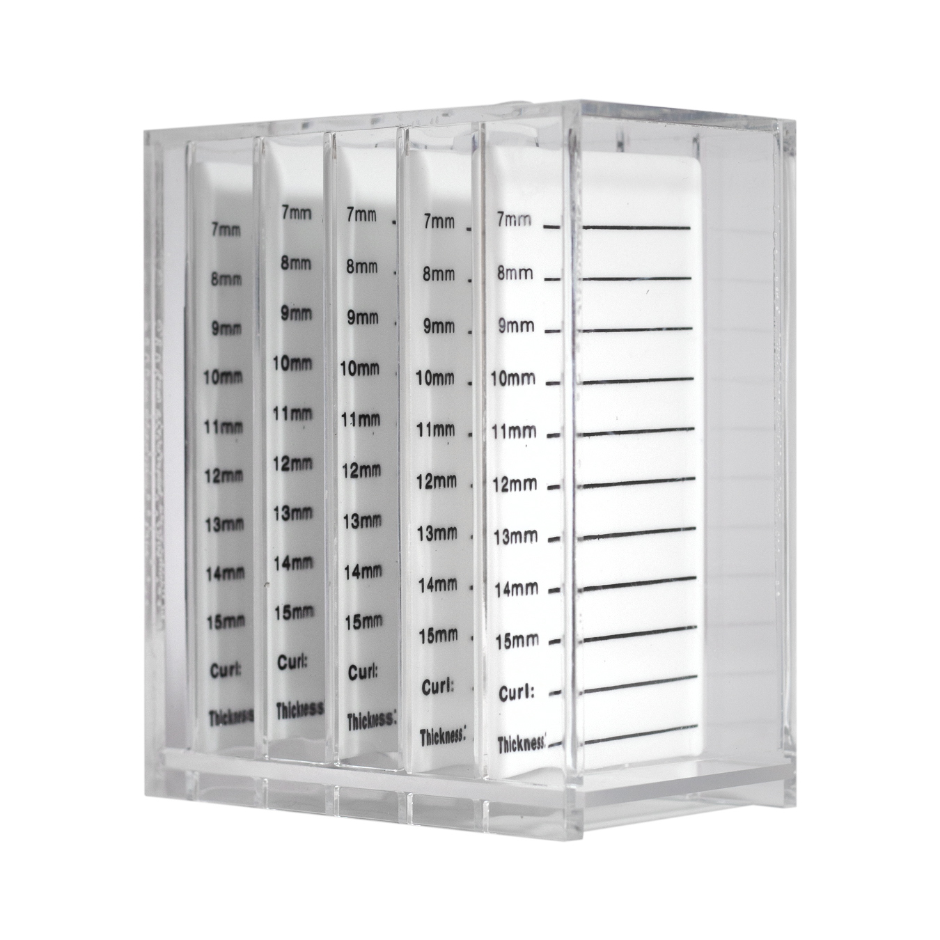 Lashbox do przedłużania rzęs, 5 rzęs (7-15 mm)