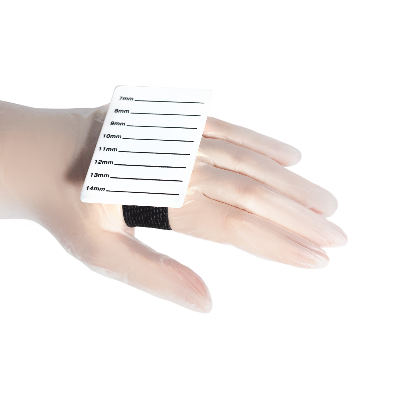 Ręczny klips do rzęs na gumce, 8 linii (7-14 mm)