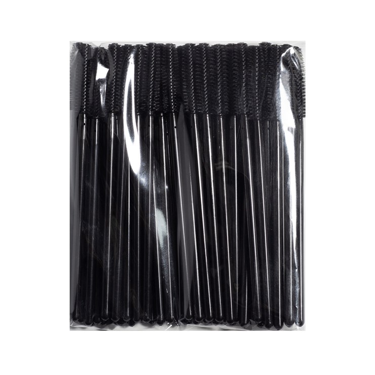 Silicone brushes, black, pack. 50 pcs