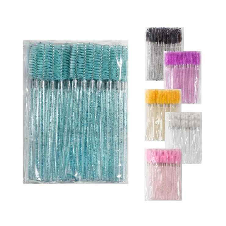 Nylon brushes with glitter tiffany, pack of 50 pieces