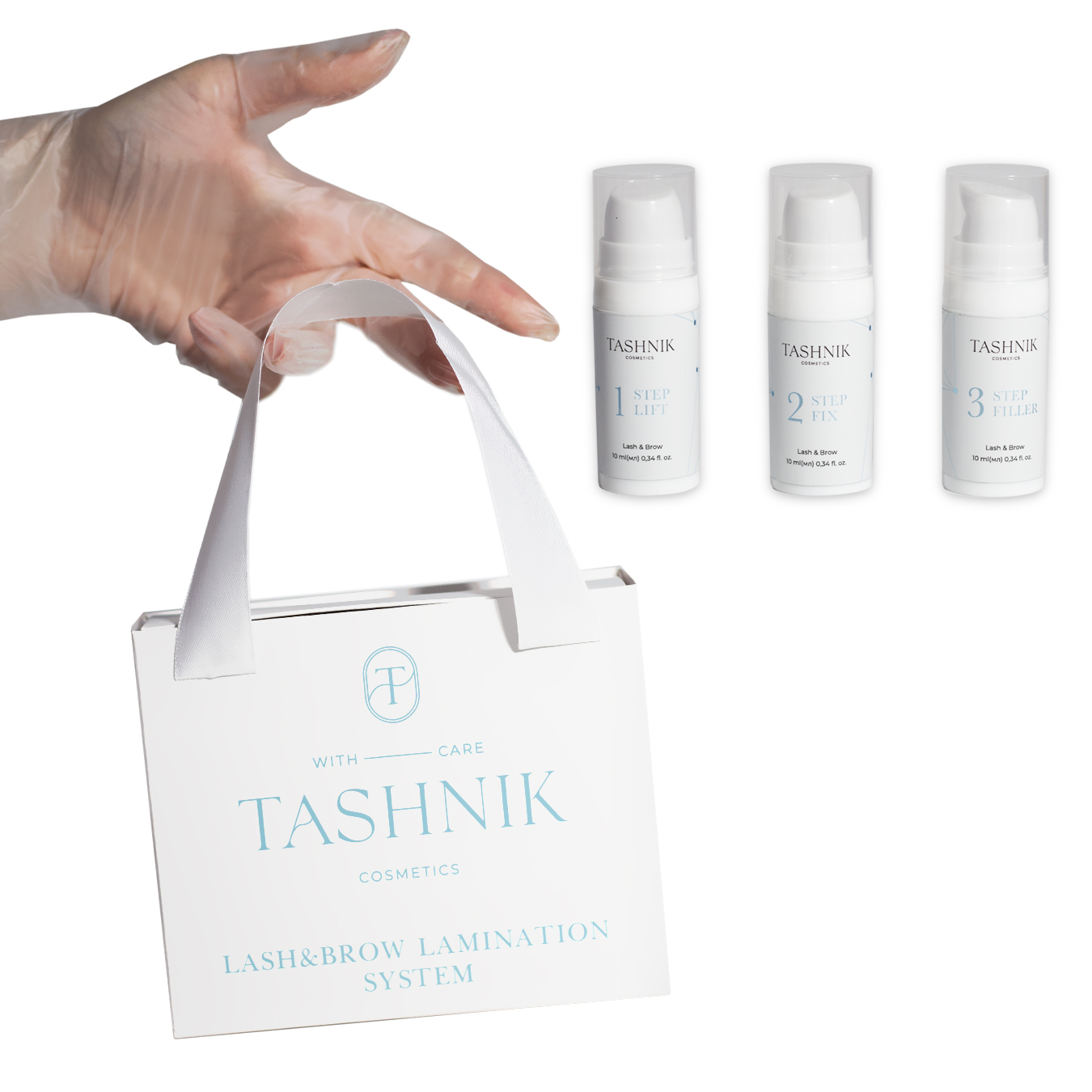 TASHNIK COSMETICS LASH&BROW LAMINATION SYSTEM 3*10мл