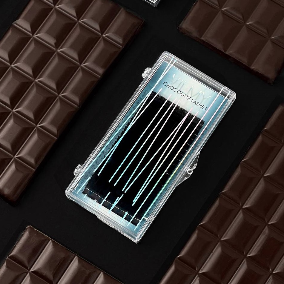 VILMY Pestañas CHOCOLATE 20 líneas VIYA M, 0,10, mix (7-14)