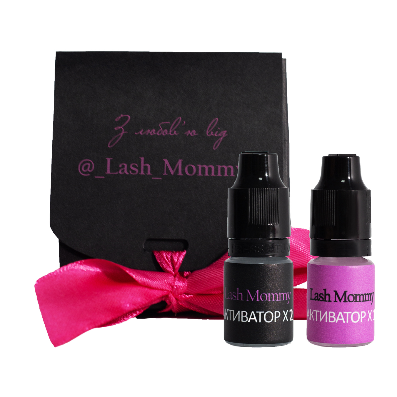 Набір активаторів для нарощування вій пластик 2x5 мл