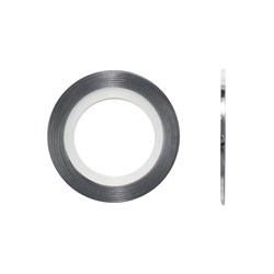 Adhesive tape for eyelash lamination in a roll, silver
