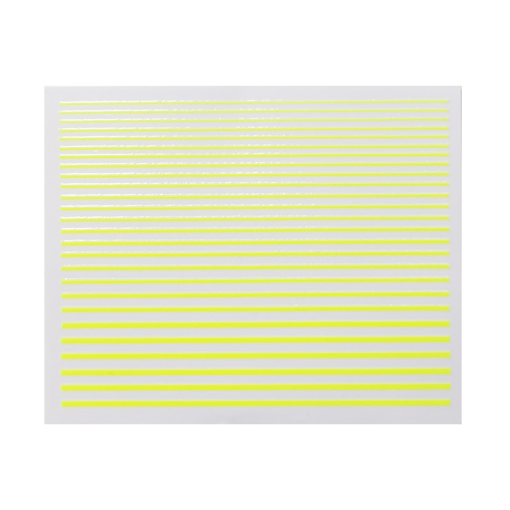 Lash Laminating Tape on sheet, neon yellow