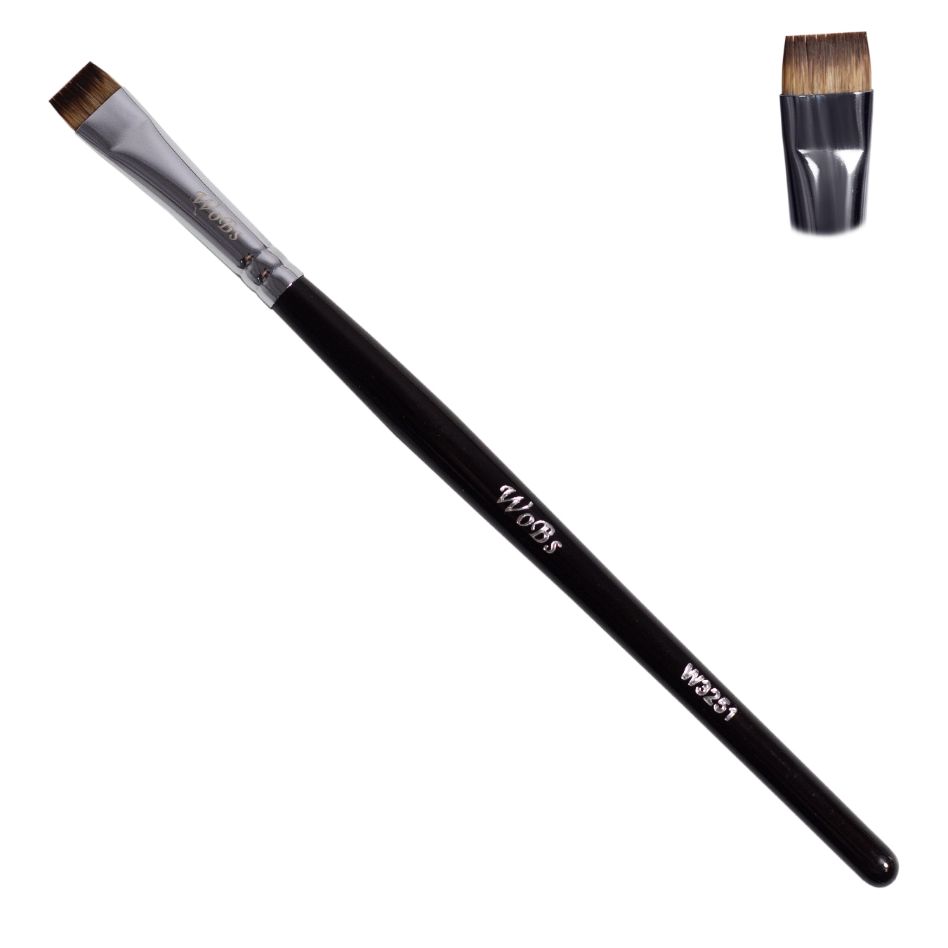 Wobs Brush W3251 pincel sintético recto para cejas