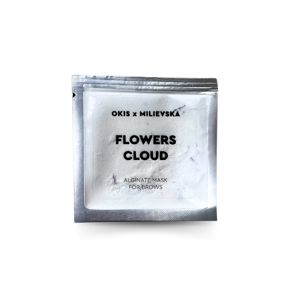 OKIS BROW Máscara de Alginato para Cejas Flores Nube (Set de 5 uds.)