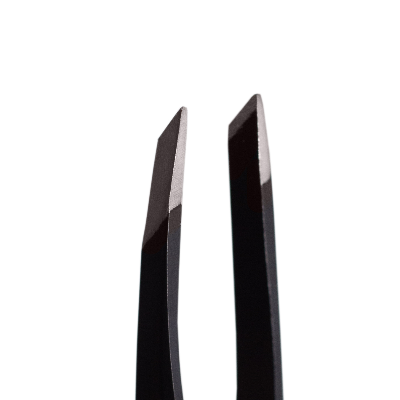 ZOLA Professional beveled tweezers for eyebrows BLACK