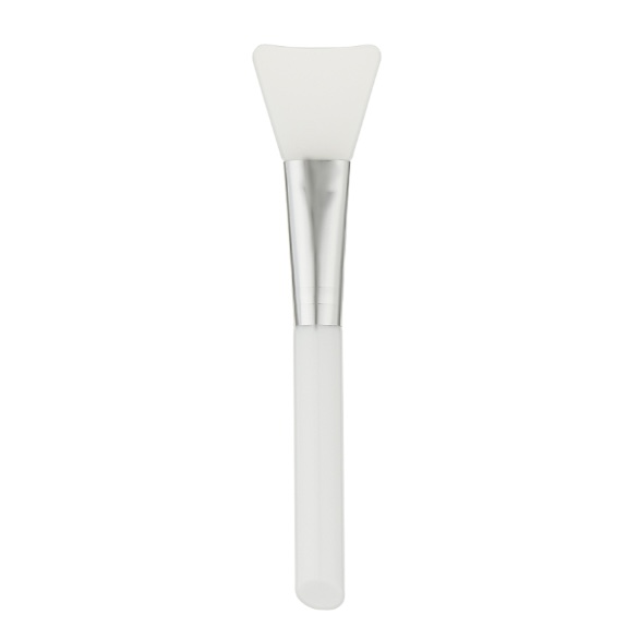 Pędzel silikonowy do masek, kremów i koncentratów, srebrna rączka