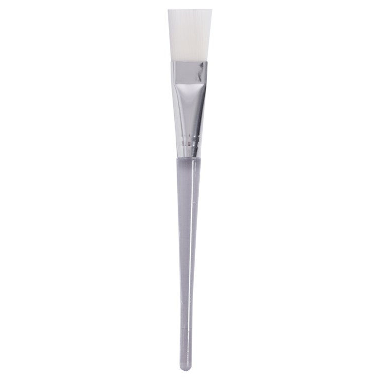 Nylon brush for applying masks, creams and concentrates