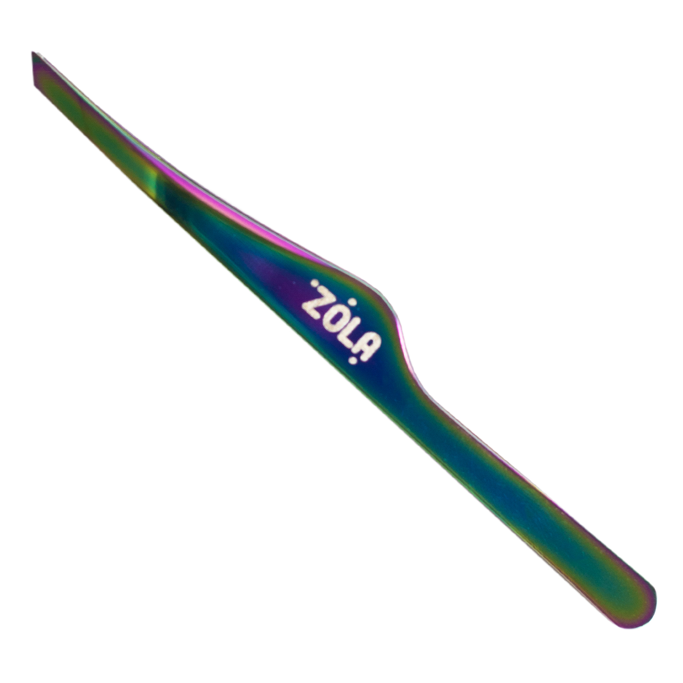 ZOLA Professional beveled tweezers for eyebrows RAINBOW