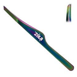 ZOLA Profesjonalna pęseta skośna do brwi RAINBOW