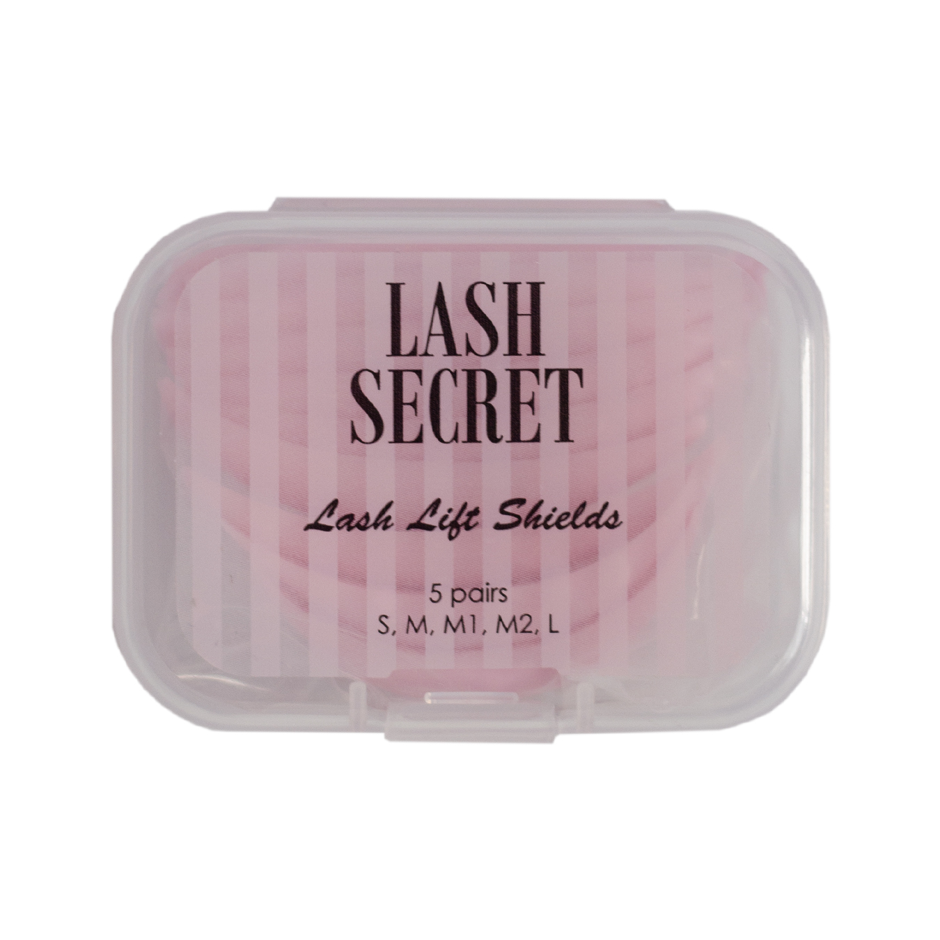 LASH SECRET Set of pink eyelash curlers 5 pairs (S, M, M1, M2, L)