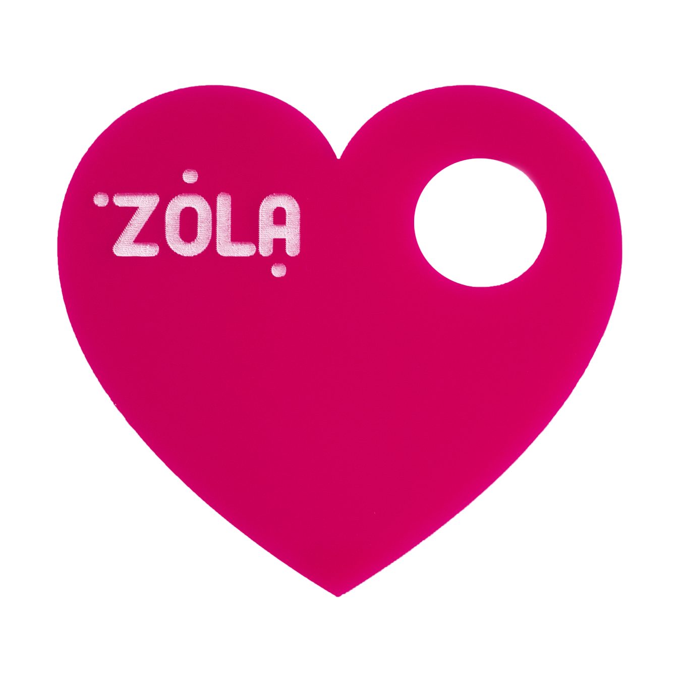 ZOLA Палітра для змішування серце, рожева